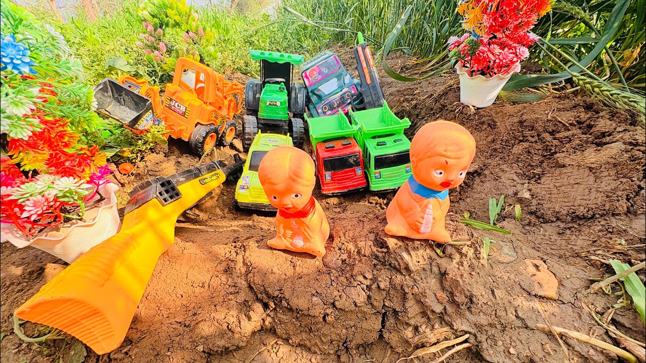 शैतान ने रोका रास्ता😱 mini tractor 🚜 || MahendraThar || kitchen || TATAdumper || mini car 🚗 toy #jcb