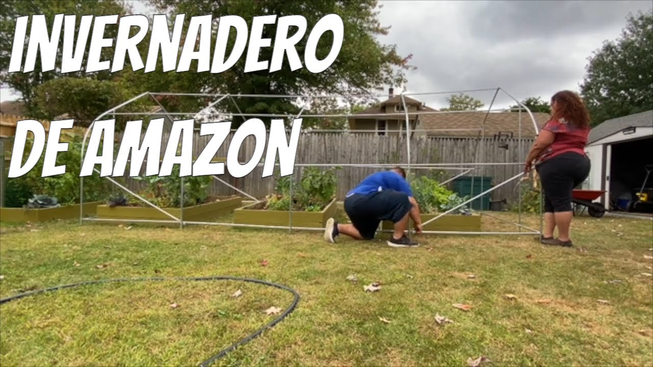 Un invernadero para cosechar hasta el invierno. The Outsunny Greenhouse assembly.