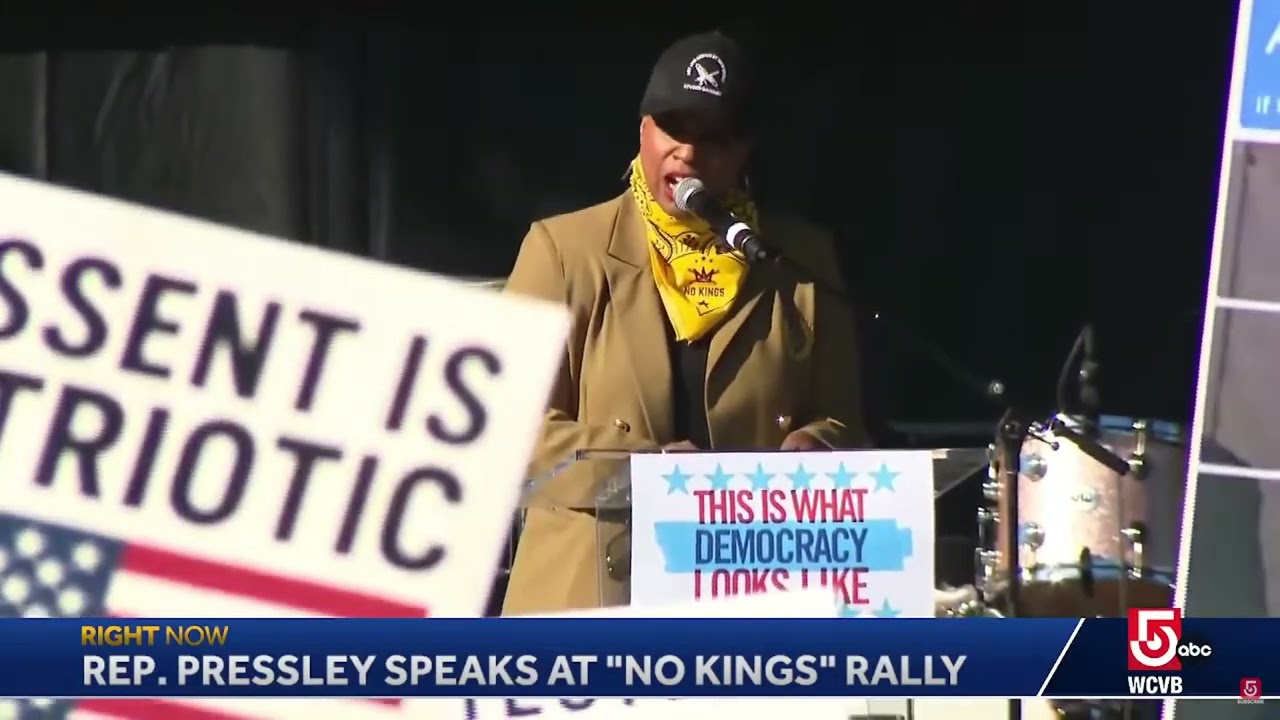 WATCH: Rep. Ayanna Pressley Delivers Powerful Remarks at &lsquo;No Kings&rsquo; Rally in Boston