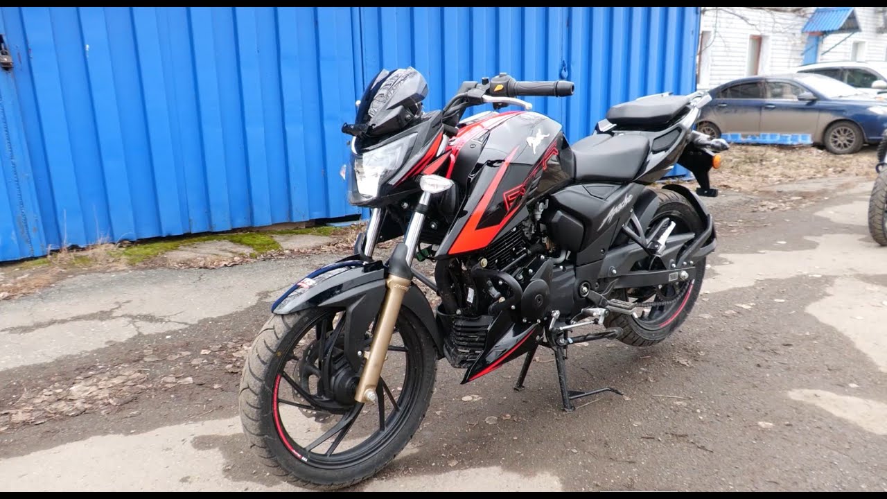 Индийский мотоцикл TVS APACHE 200 4V. В продаже. Обзор.