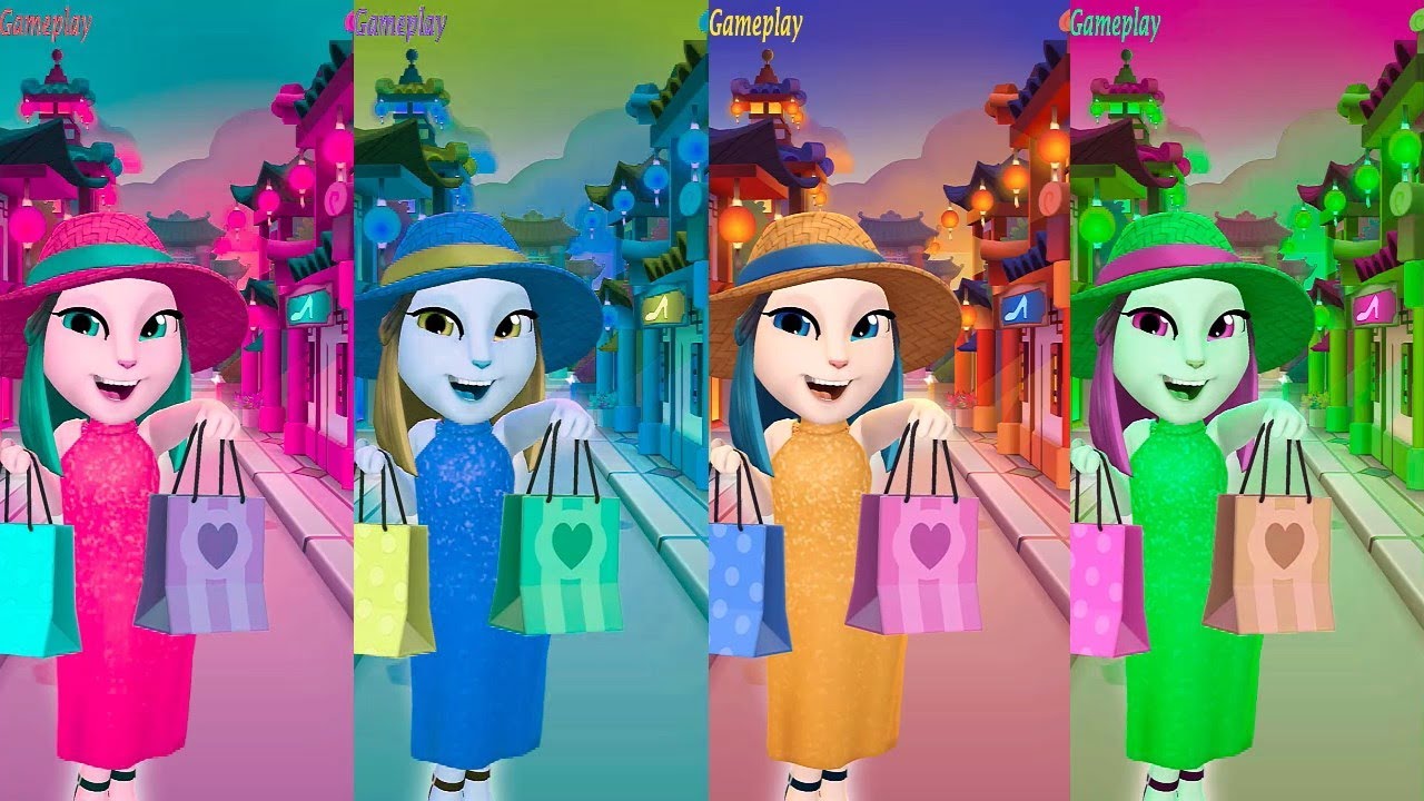 Colors Reaction My Talking Angela 2 (by Outfit7) - Android Gameplay HD