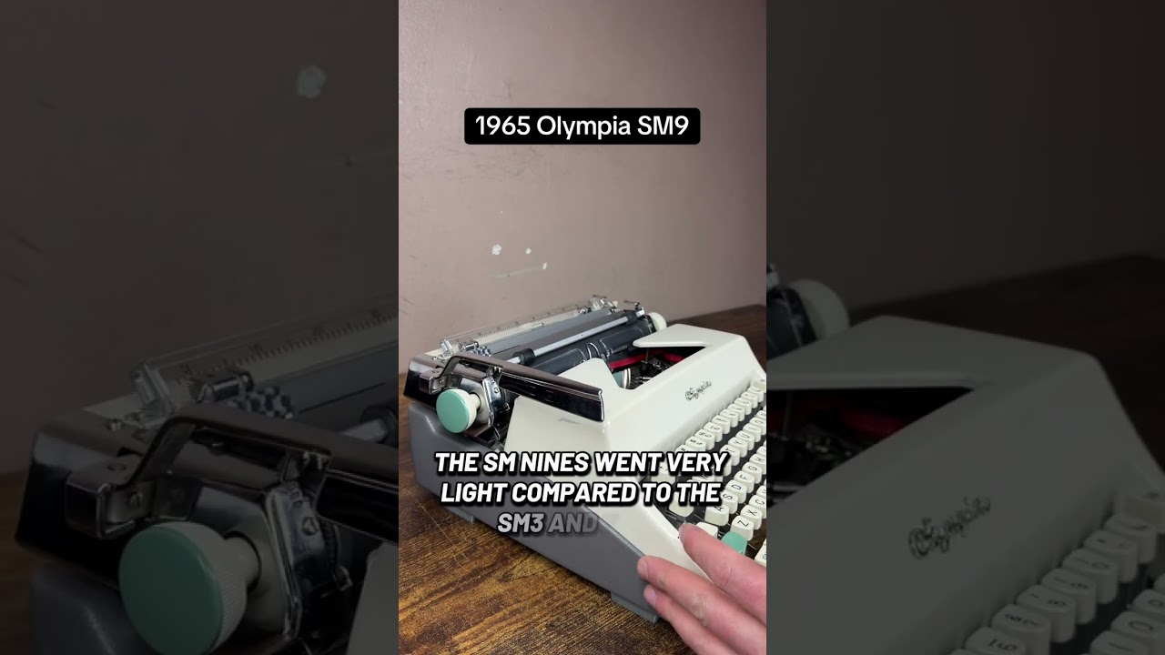 How to use all functions on a 1965 Olympia SM9 vintage portable typewriter