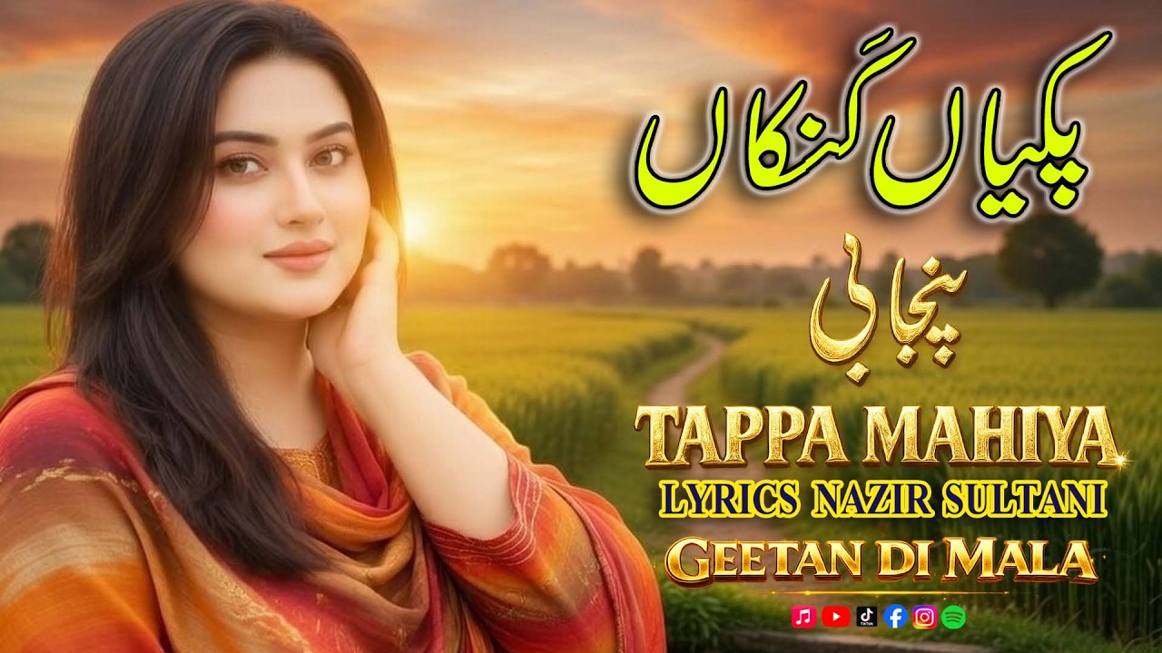 Pakian Kankan | پکیاں کنکاں | New Punjabi Tappa Mahiya | Lyrics Nazir Sultani | Singer Sadiq Khan