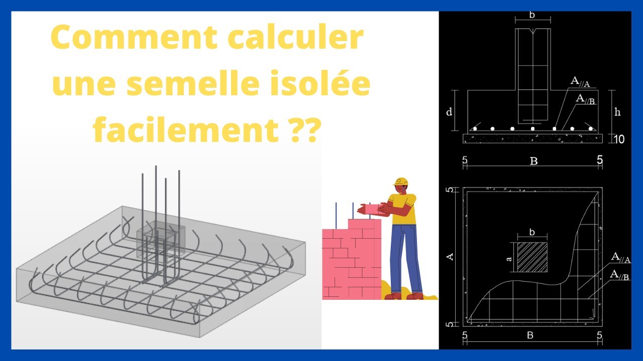 Semelle Isolée cours et exercice (Dimensionnement et Ferraillage).