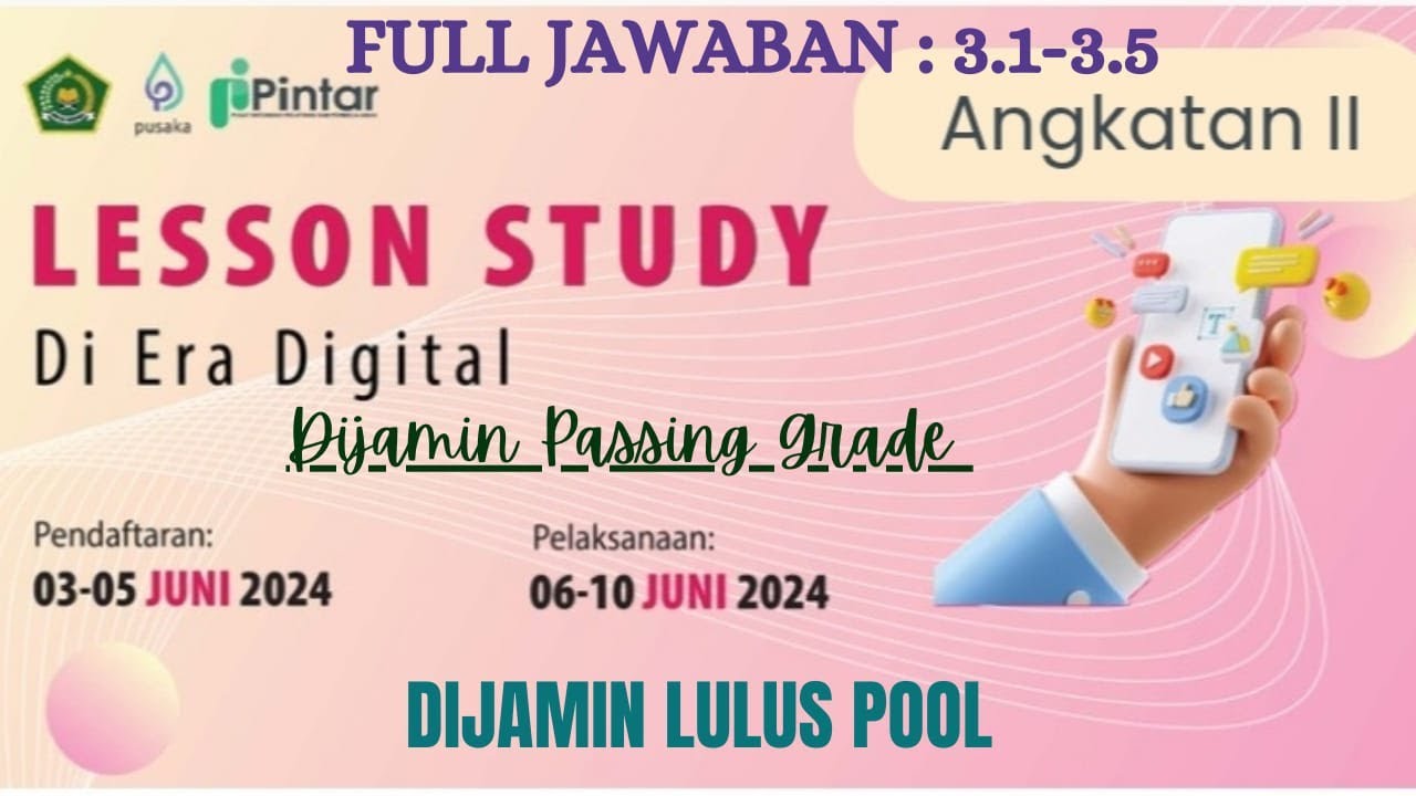 FULL Kunci Jawaban Pelatihan Lesson Study di Era Digital