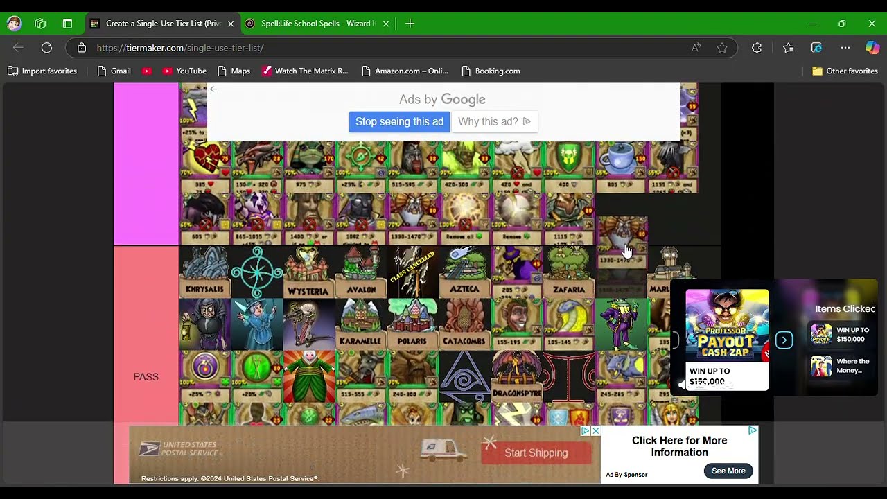 TierMaker wizard101 HUGE SMASH OR PASS!