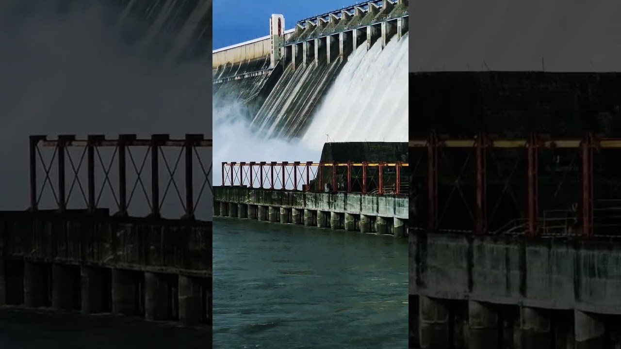 Nagarjuna Sagar Dam #krishnariver #nagarjunasagar #trending #telangana #ytshorts #viral #telugu 👍🏻
