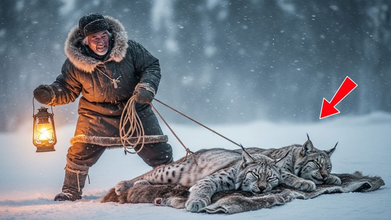 «Две рыси замерзали у его дома — одна ждала детёнышей. Никто не знал, что эта ночь принесёт чудо»