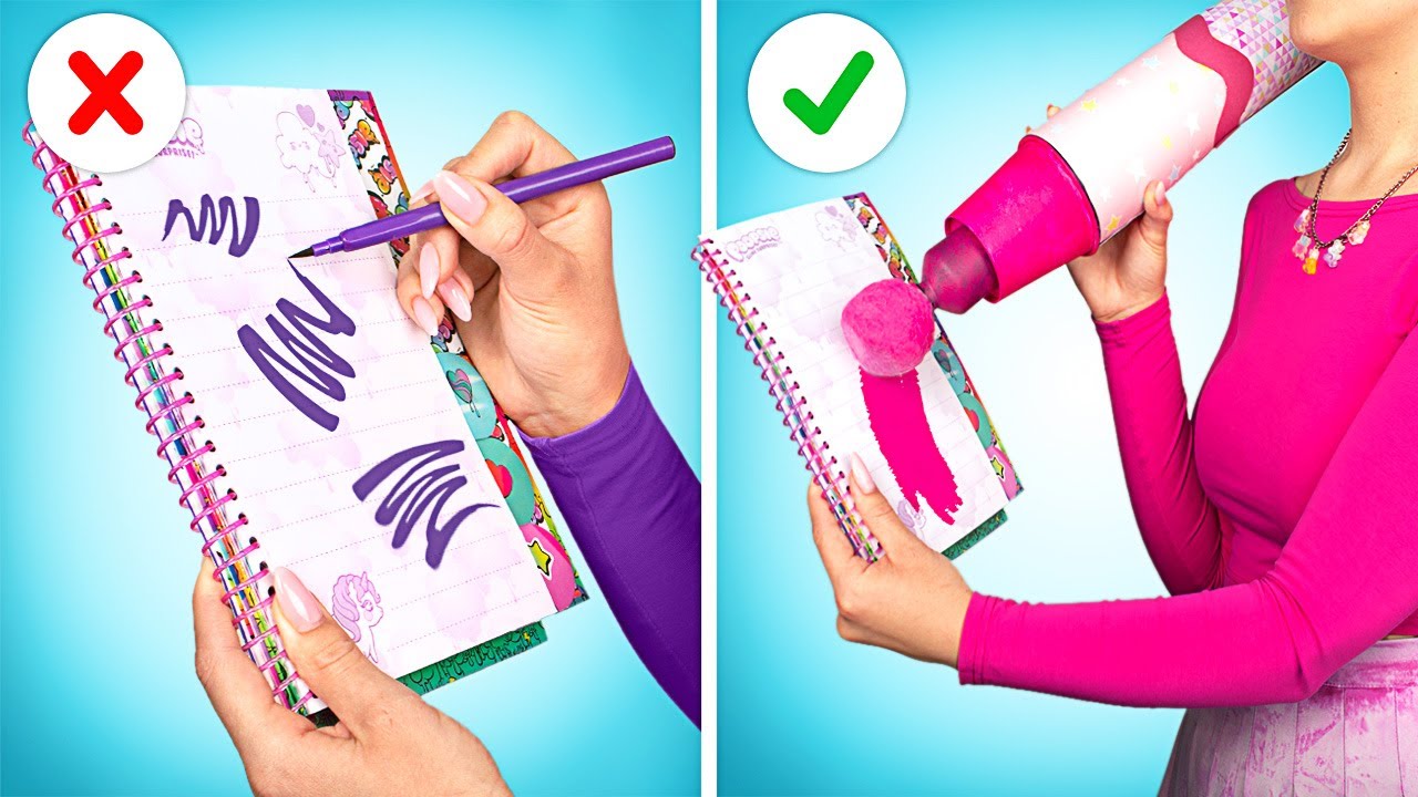 Realizziamo Insieme Del Materiale Scolastico Enorme! || Creazioni Nere VS Colorate!