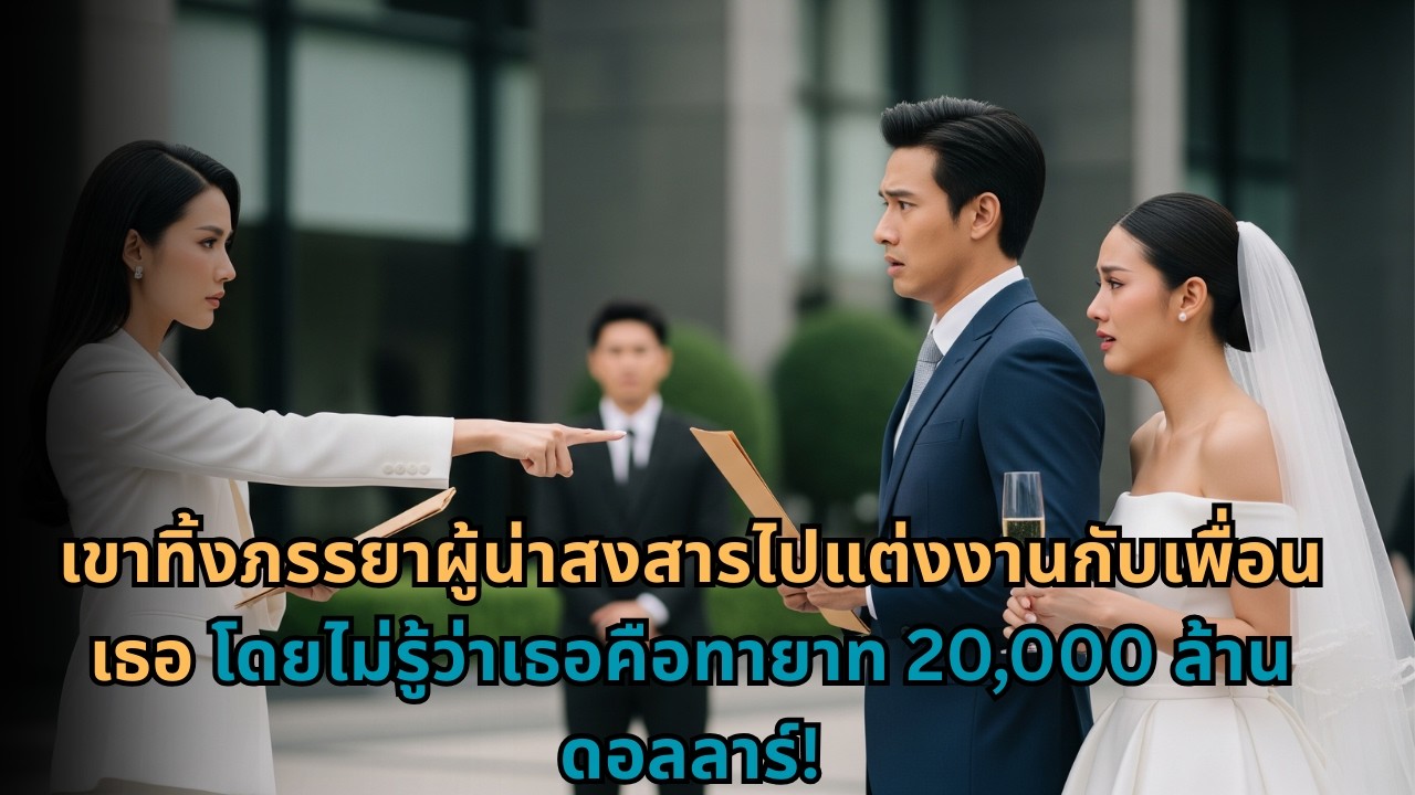 เขาทิ้งภรรยาผู้น่าสงสารไปแต่งงานกับเพื่อนเธอ โดยไม่รู้ว่าเธอคือทายาท 20,000 ล้านดอลลาร์!