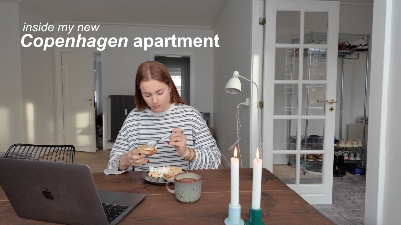 half empty copenhagen apartment tour & first days living here