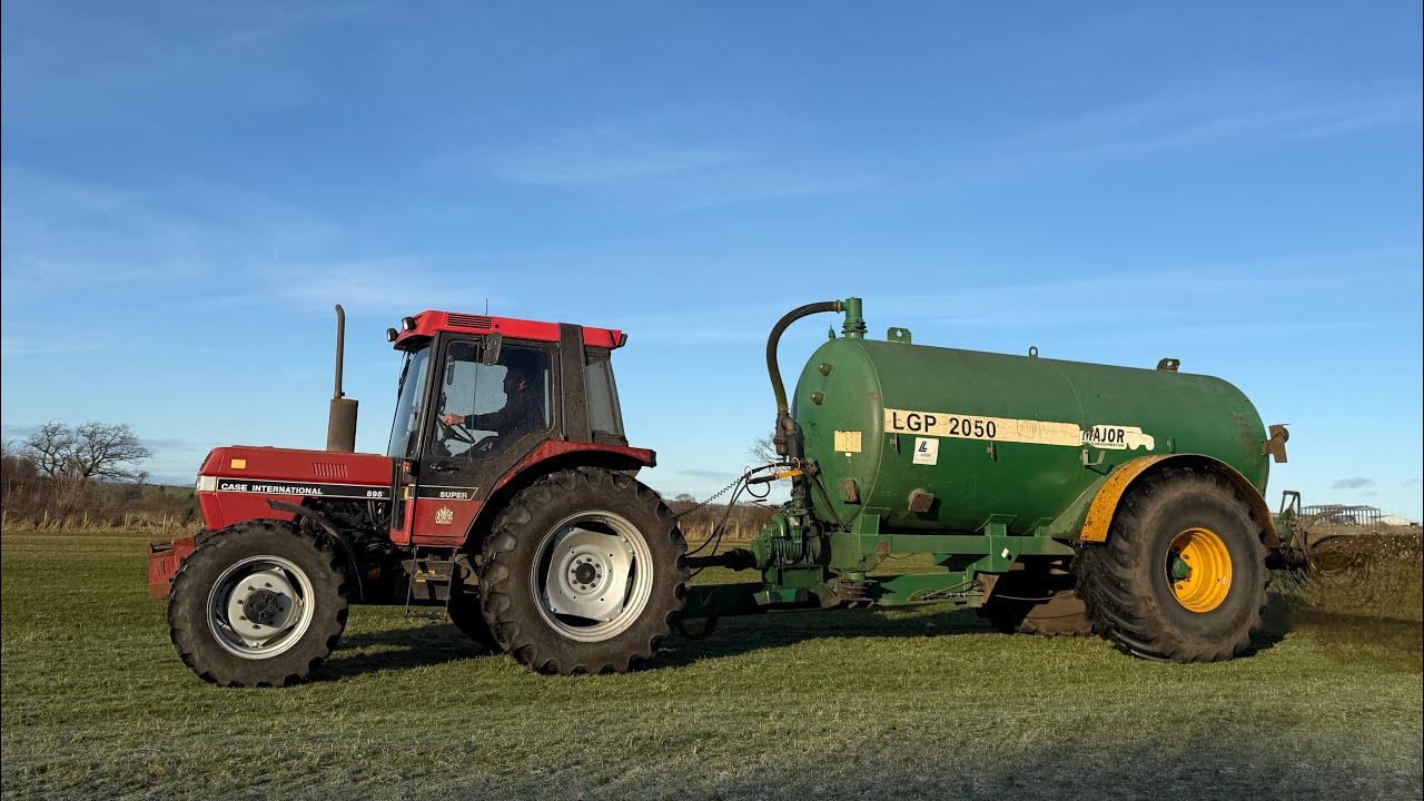 Cumbrian Farming’26 ‘First Cold Snap of the Year! Classic Case-IH 895XL spreading liquid manure!