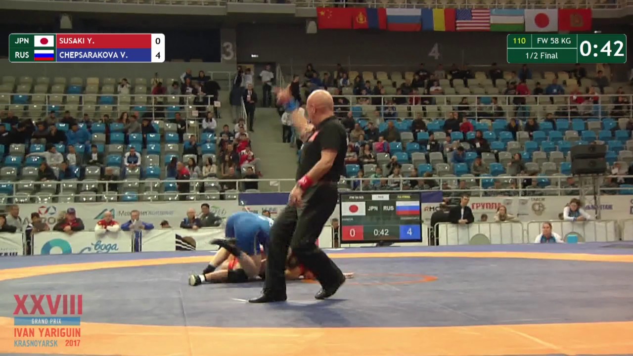 Ярыгин-2017. Жен. 58 кг. Вероника Чумикова - Акие Ханаи (Япония). Полуфинал.