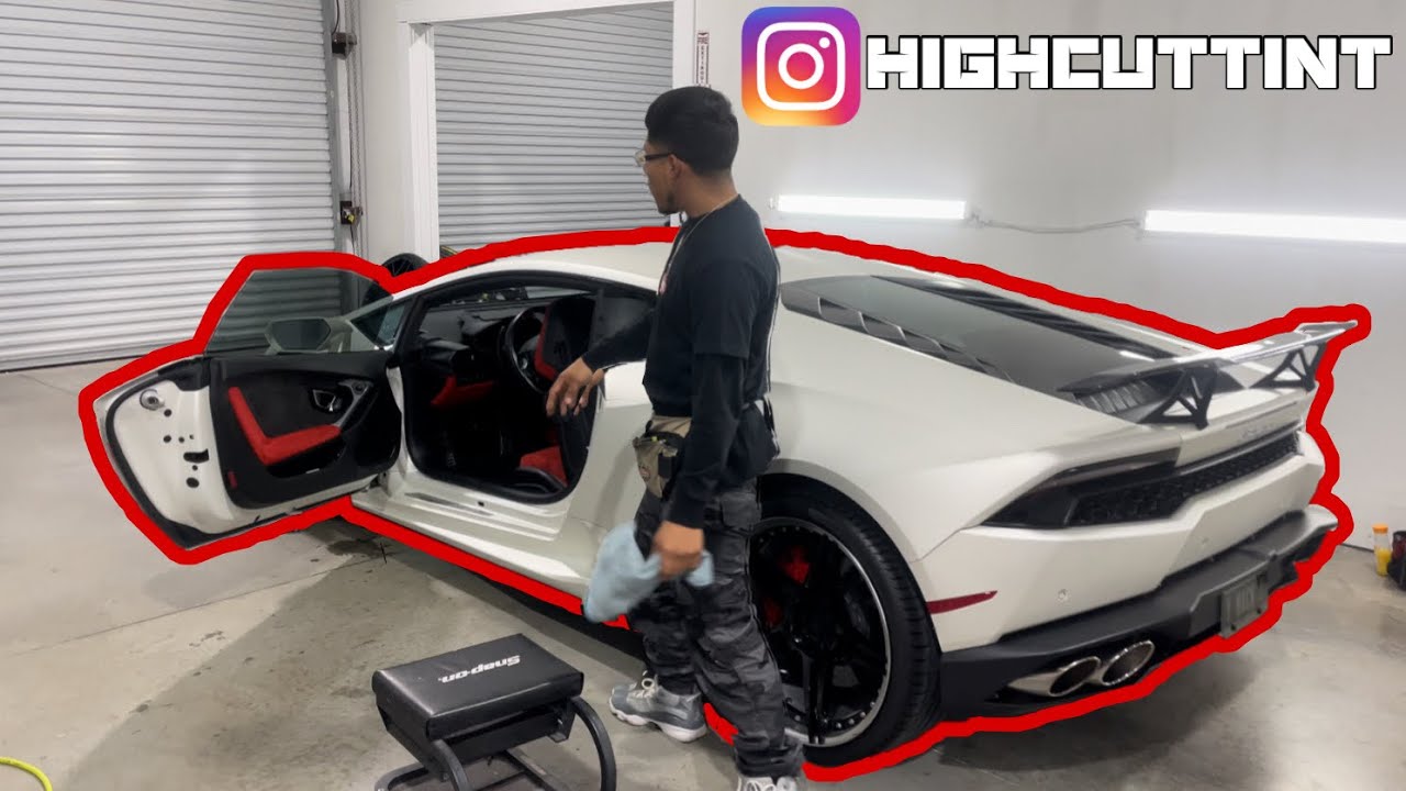 Tinting a Lamborghini Huracan!