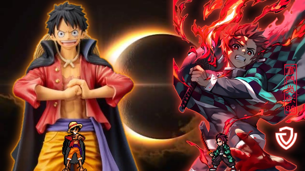 Luffy Wano V4 OP (New) VS Tanjiro Chaos OP in Jump Force Mugen