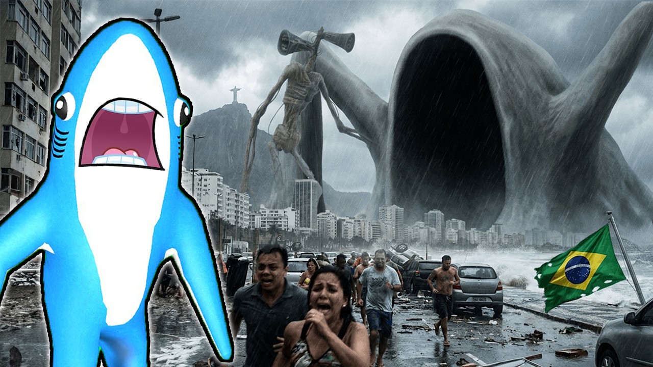 DRONA LUI DRACULASS A FILMAT SIREN HEAD vs SEA EATER IN BRAZILIA IN VIATA REALA!