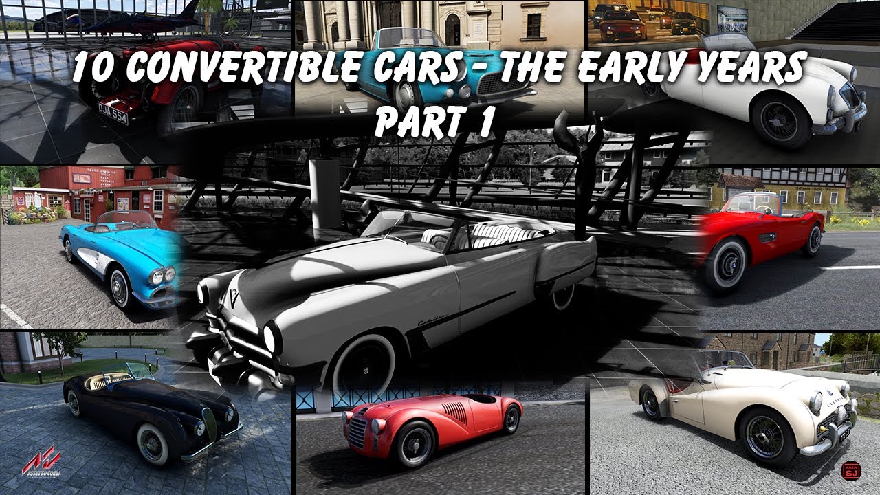 10 Convertible Cars - The Early Years | Part 1 - Assetto Corsa