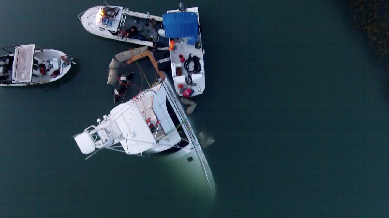 Sunk Boat Salvage process in Murrells Inlet SC (DJI Phantom 2)