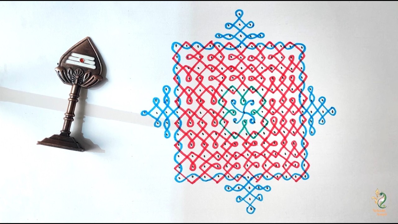 Beautiful Kolam | Traditional Rangoli Design for Positivity
