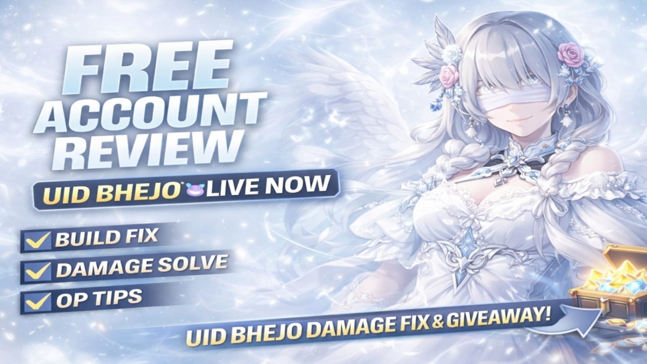FREE ACCOUNT REVIEW LIVE 😱 | Build Fix • Damage Solve • OP Tips | Genshin
