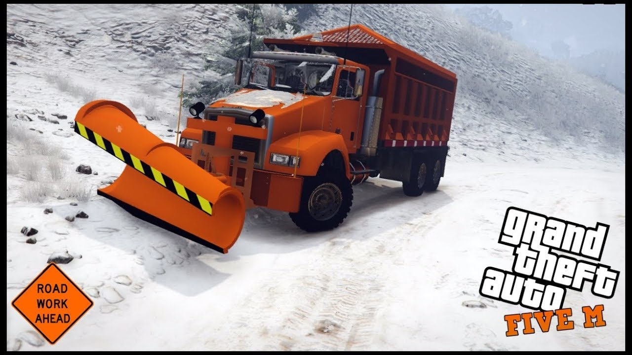 GTA 5 ROLEPLAY - SNOW PLOWING THROUGH A BLIZZARD  - EP. 534 - CIV