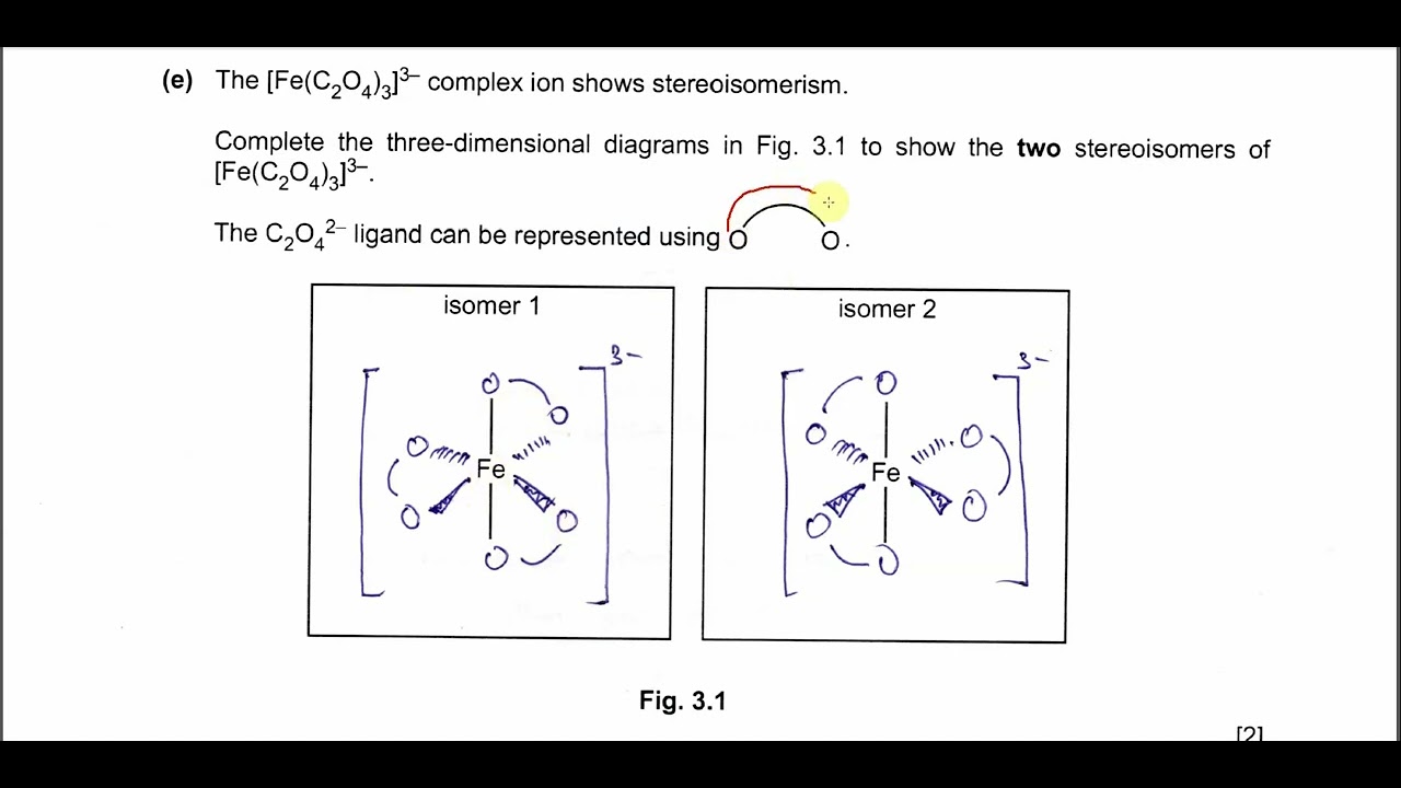 9701/41/M/J/24/Q3 Cambridge International A Level Chemistry 9701 May/June 2024 Paper 41 Q3