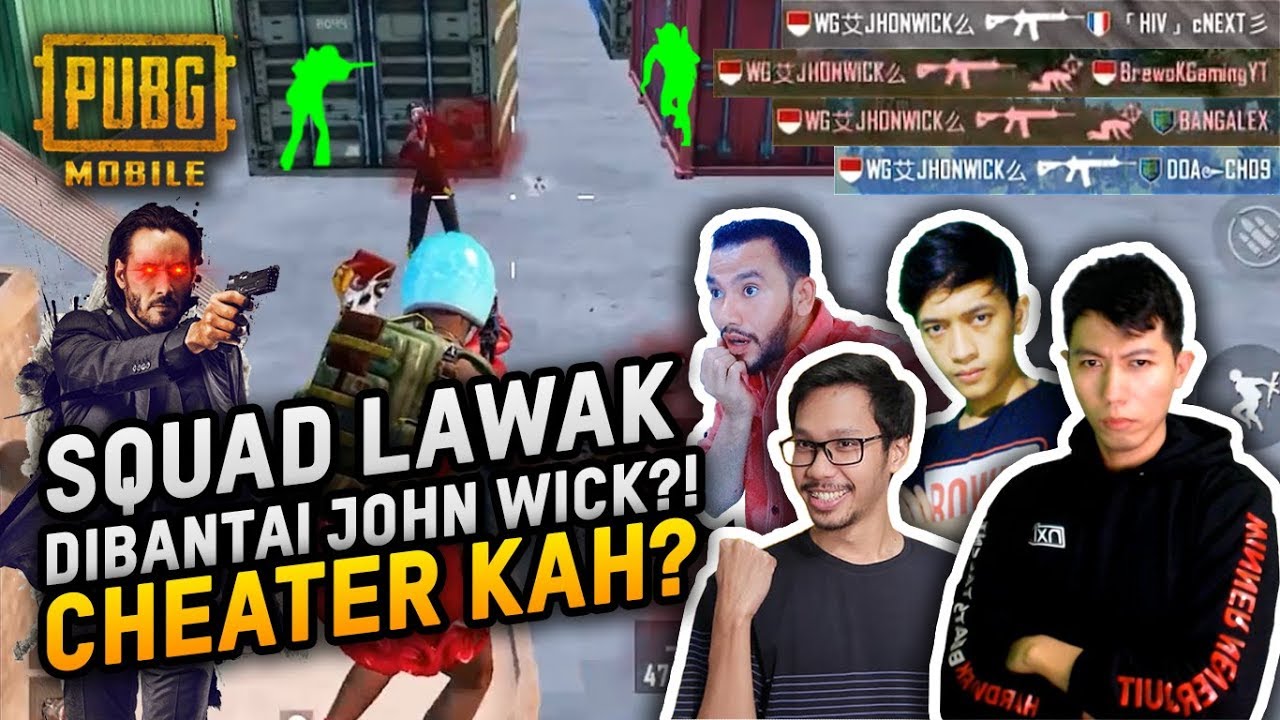 KETIKA SQUAD LAWAK DI RATAIN SAMA JOHN WICK YANG AJAIB - PUBG MOBILE