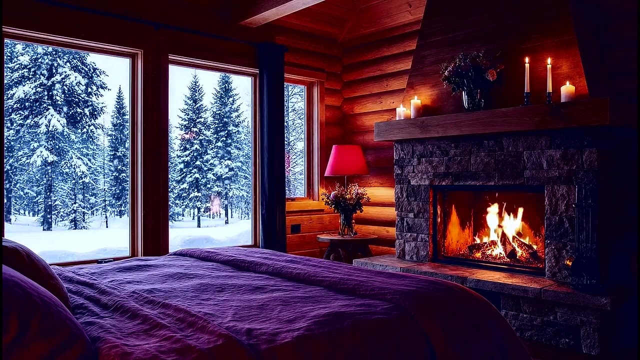 Winter Wonderland 4K – Instrumental Music & ASMR Snow | No Vocals | Focus Music