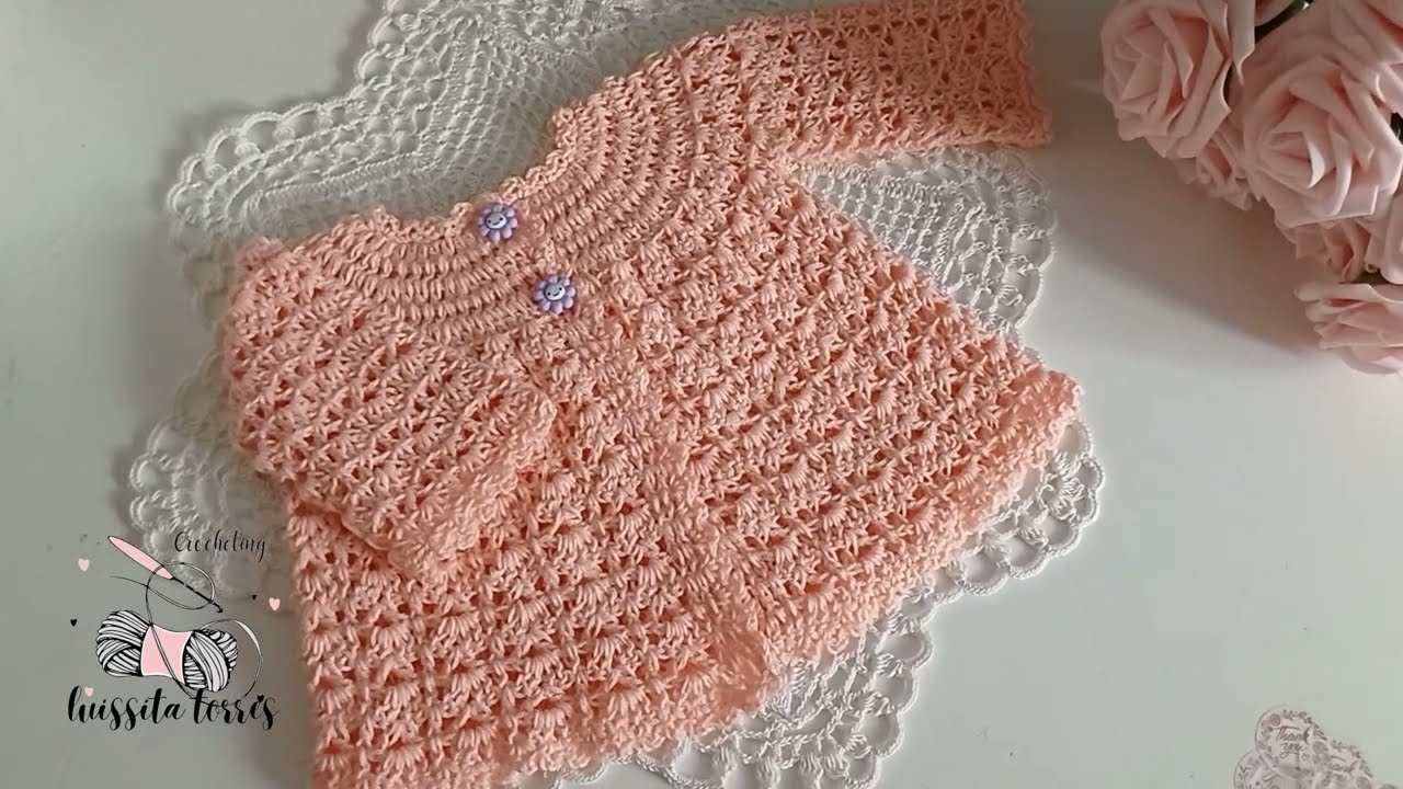 ¡Mira que bonito!🥰Es tan fácil y Rápido de tejer patrón de crochet 🌿♥️ Ganchillo para bebé #crochet