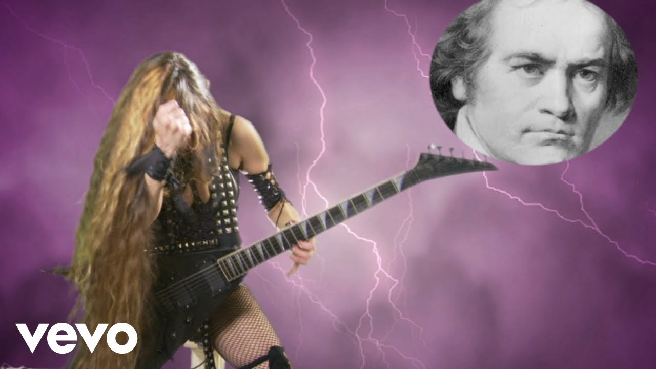 The Great Kat - Beethoven's Guitar Shred (Official Video)