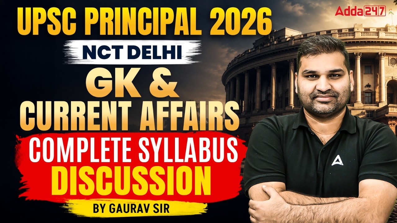UPSC Principal 2026 GK and Current Affairs Complete Syllabus Discussion