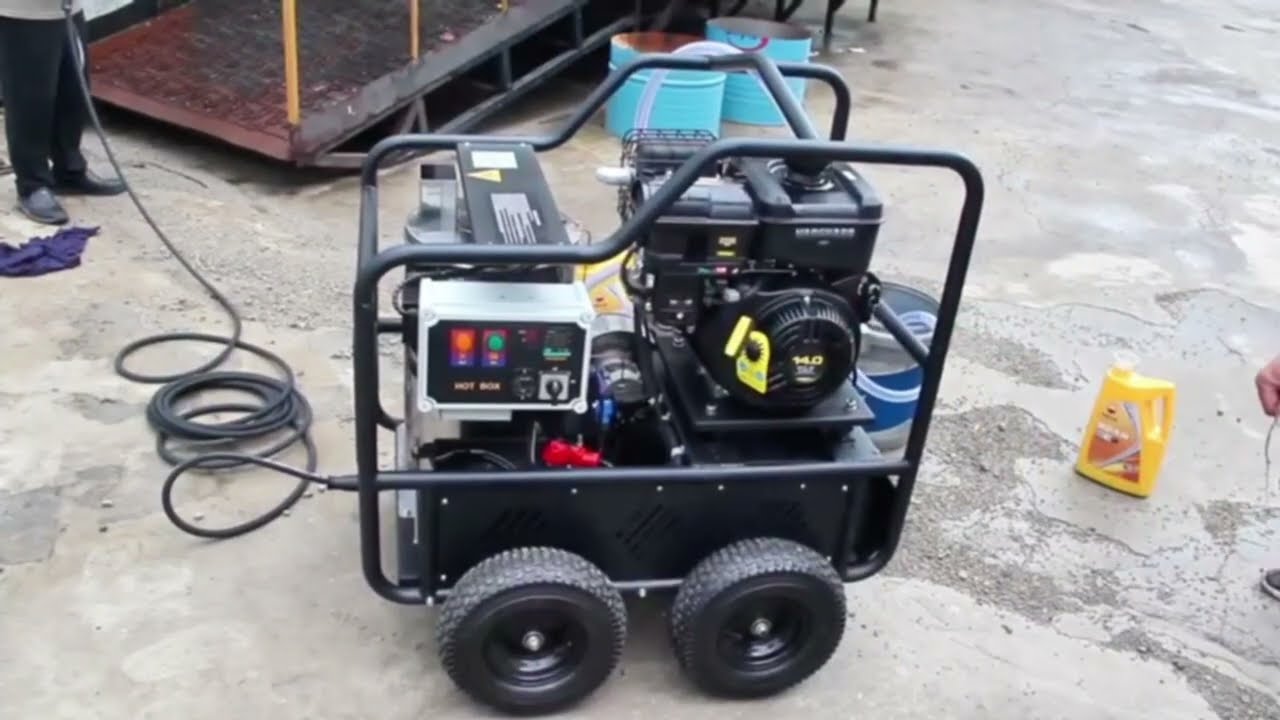 SM4000 Hot & Cold Pressure Washer - Complete Setup