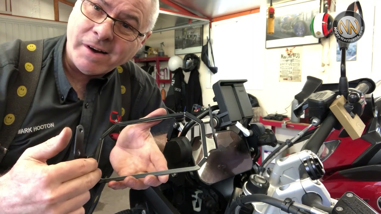 How to fit a TFT screen anti-theft brace to BMW R1250 GS