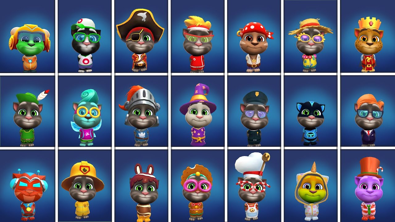 Buying All Outfits - My Talking Tom 2 - GAMEPLAY 4U