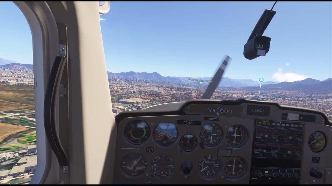 Microsoft Flight Simulator 2024. Vr Estero Seco a Tobalaba.Falla de motor y aterrizaje de emergencia