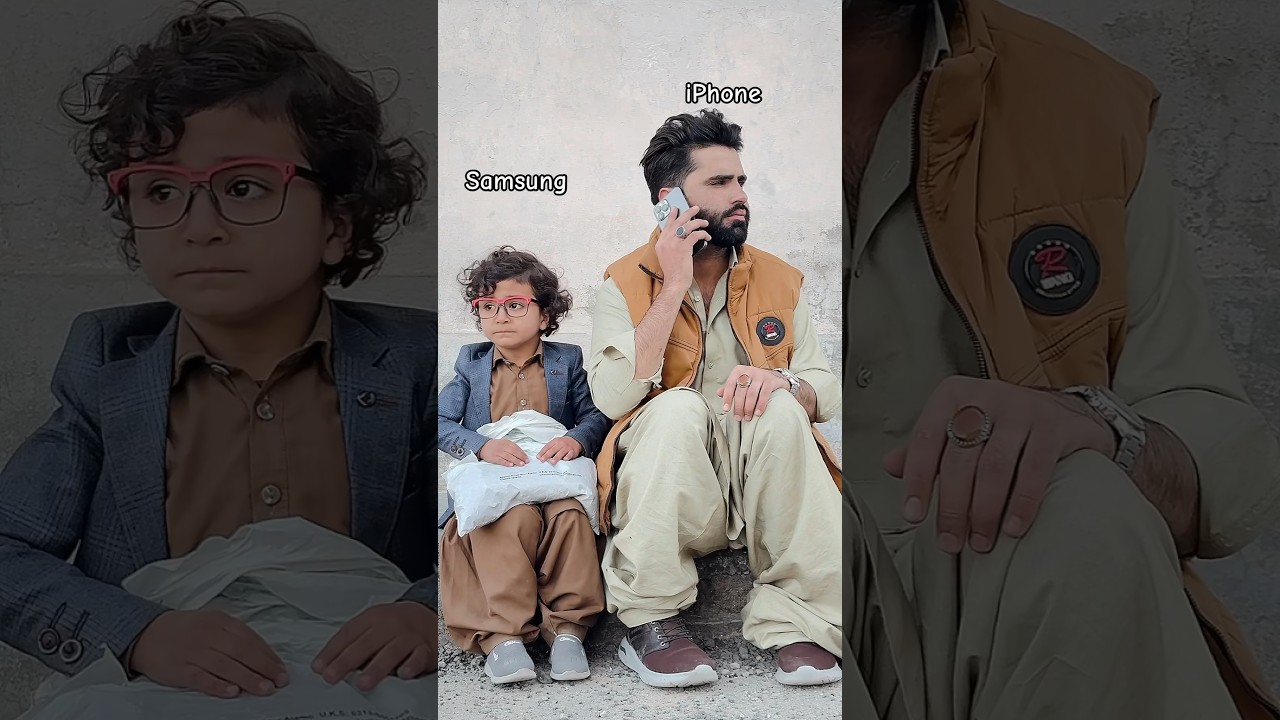 iPhone vs Samsung🤣😂 #babache #funny #viral #comedy #youtubeshorts #abubakr #tiktokstar #fyp ￼￼