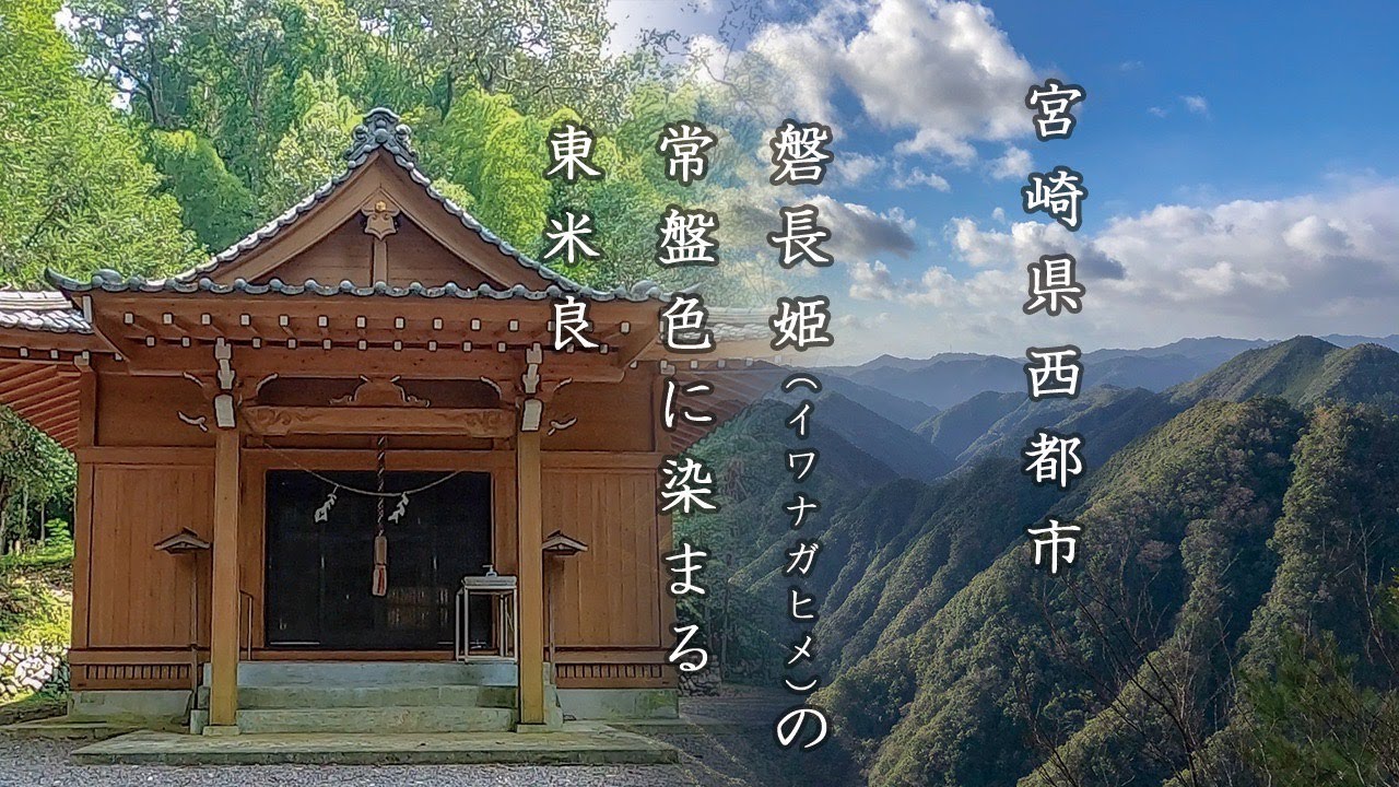 磐長姫（イワナガヒメ）の常磐色に染まる、宮崎県西都市東米良を紹介します