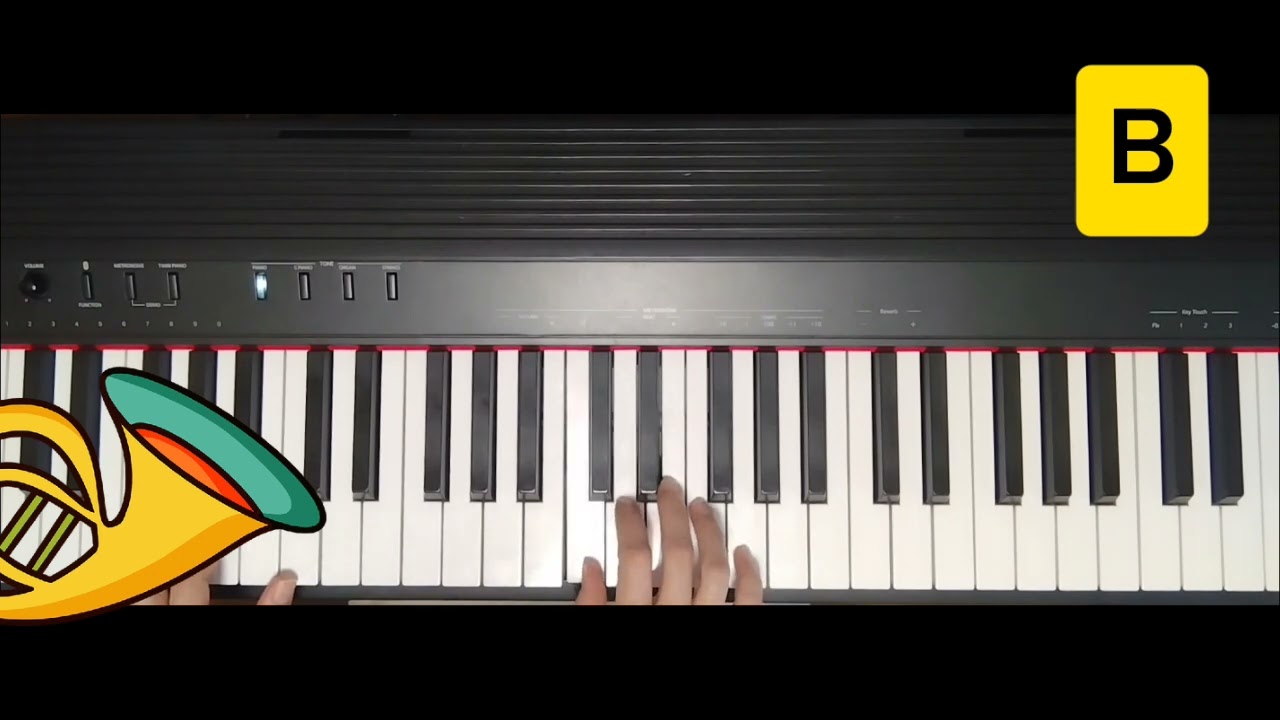 聖者の行進Piano1(Bから低音パート）