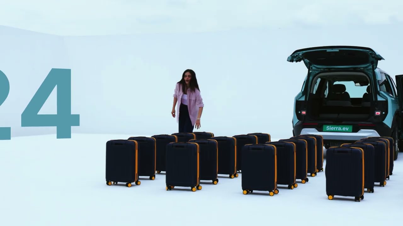 622L wasn't enough. So it expands. | Tata Sierra.ev Boot Space