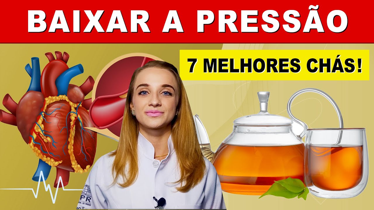 7 Melhores CHÁS PARA BAIXAR PRESSÃO ALTA - Rápido e Saudável