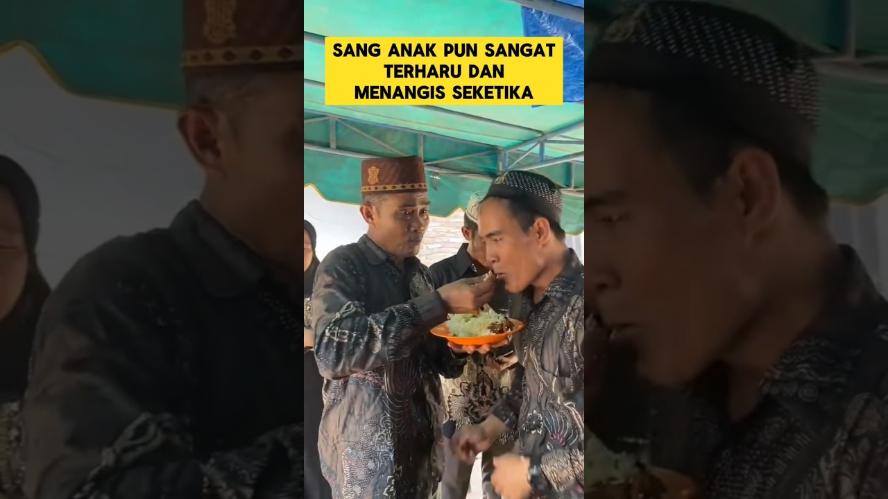 momen haru ketika ayah dan ibu suapin anak-anaknya ‼️‼️ #ayah #ibu #nangis #momenharu