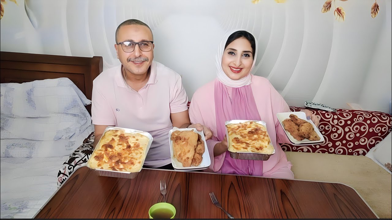 تحدى اكل أكبر كميه مكرونه وفراخ 🔥والعقاب كسر😱😂