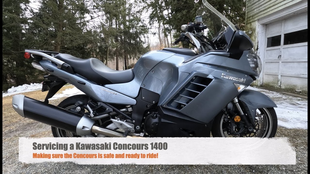 How to service a Kawasaki Concours 1400 - Oil Change, Full Inspection, Charging System Check, Etc!