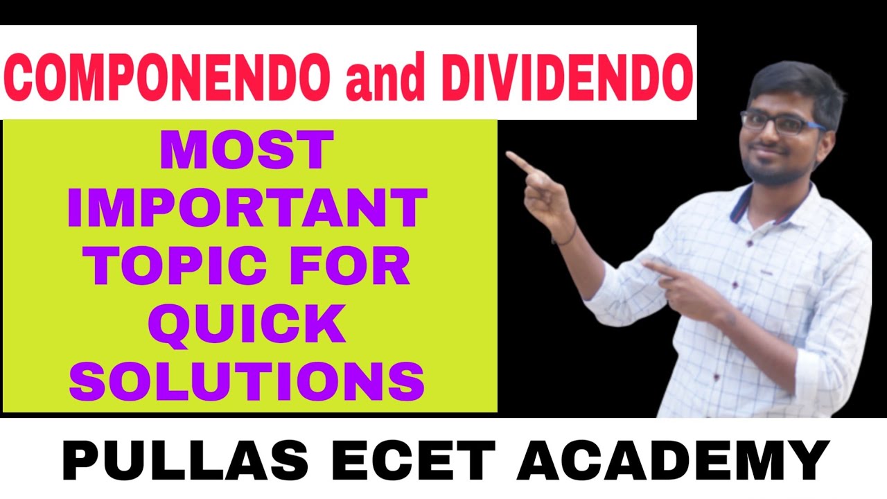 COMPONENDO AND DEVIDENDO  TRIGONOMETRY ||PULLAS ECET ACADEMY