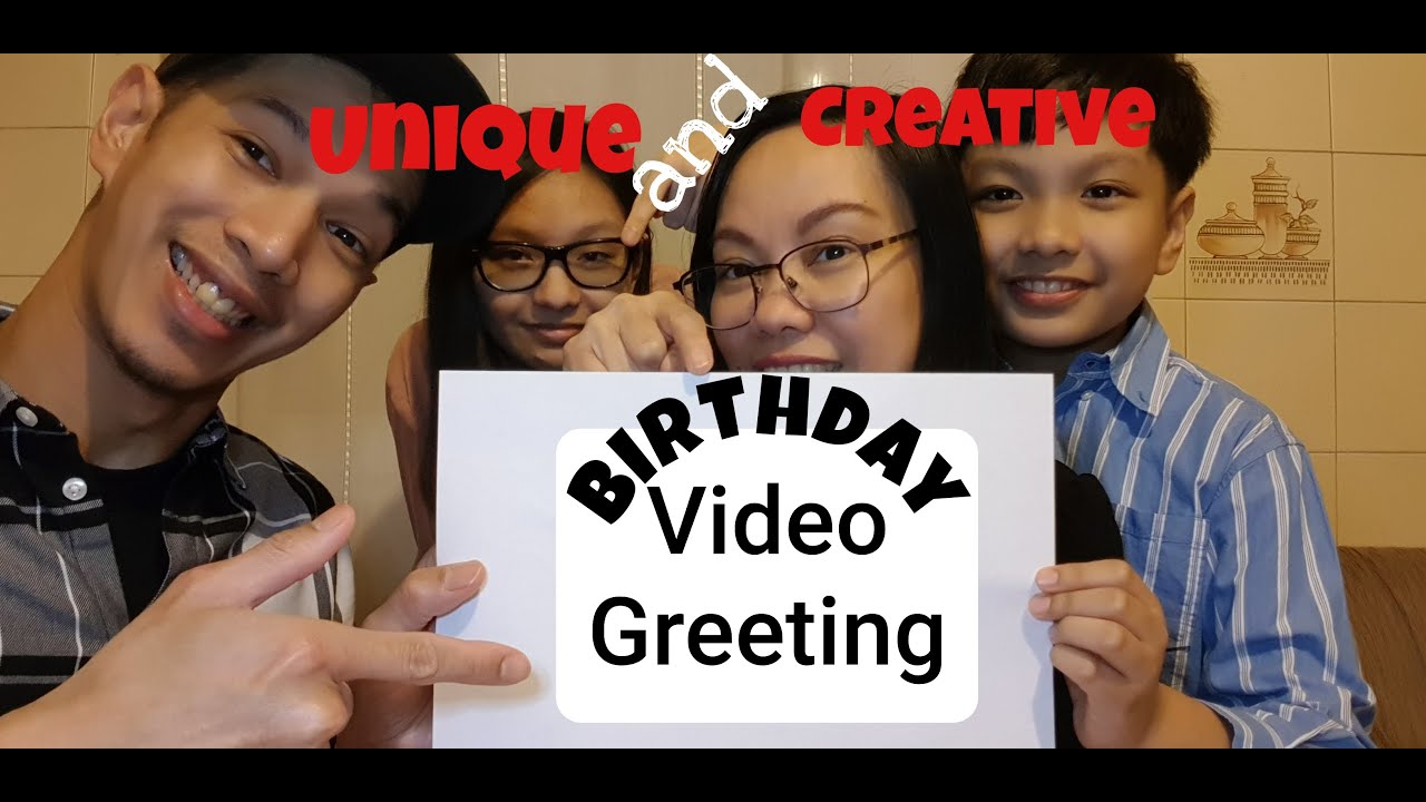 Unique and Creative Birthday Video Greeting