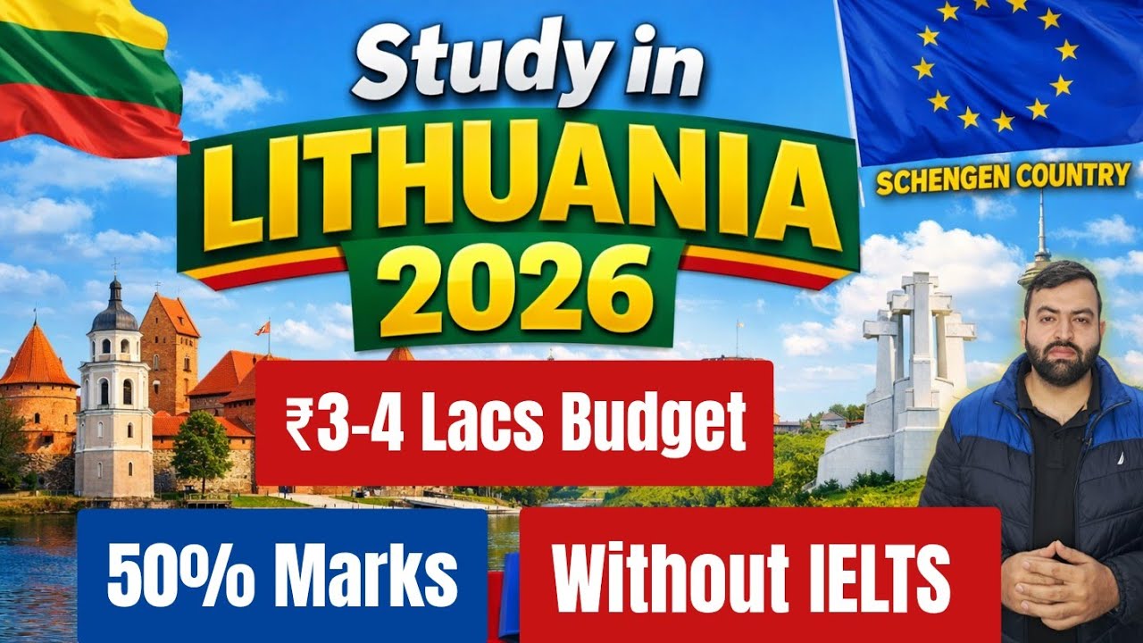 🇪🇺🇱🇹🎓Lithuania Study Visa Without IELTS 2026 | Study Visa Updates | Schengen Country