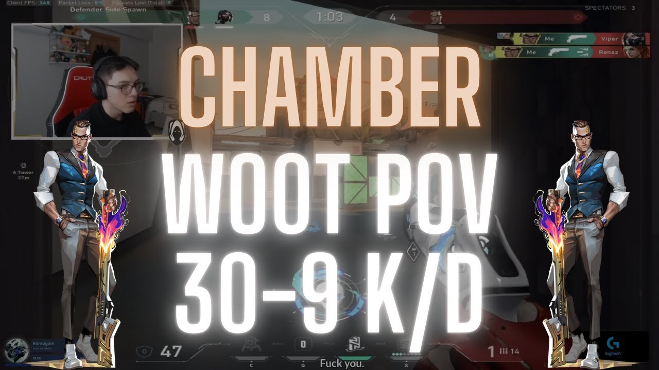 TH Wo0t POV Chamber Bind 30-9 K/D (VALORANT Pro POV)