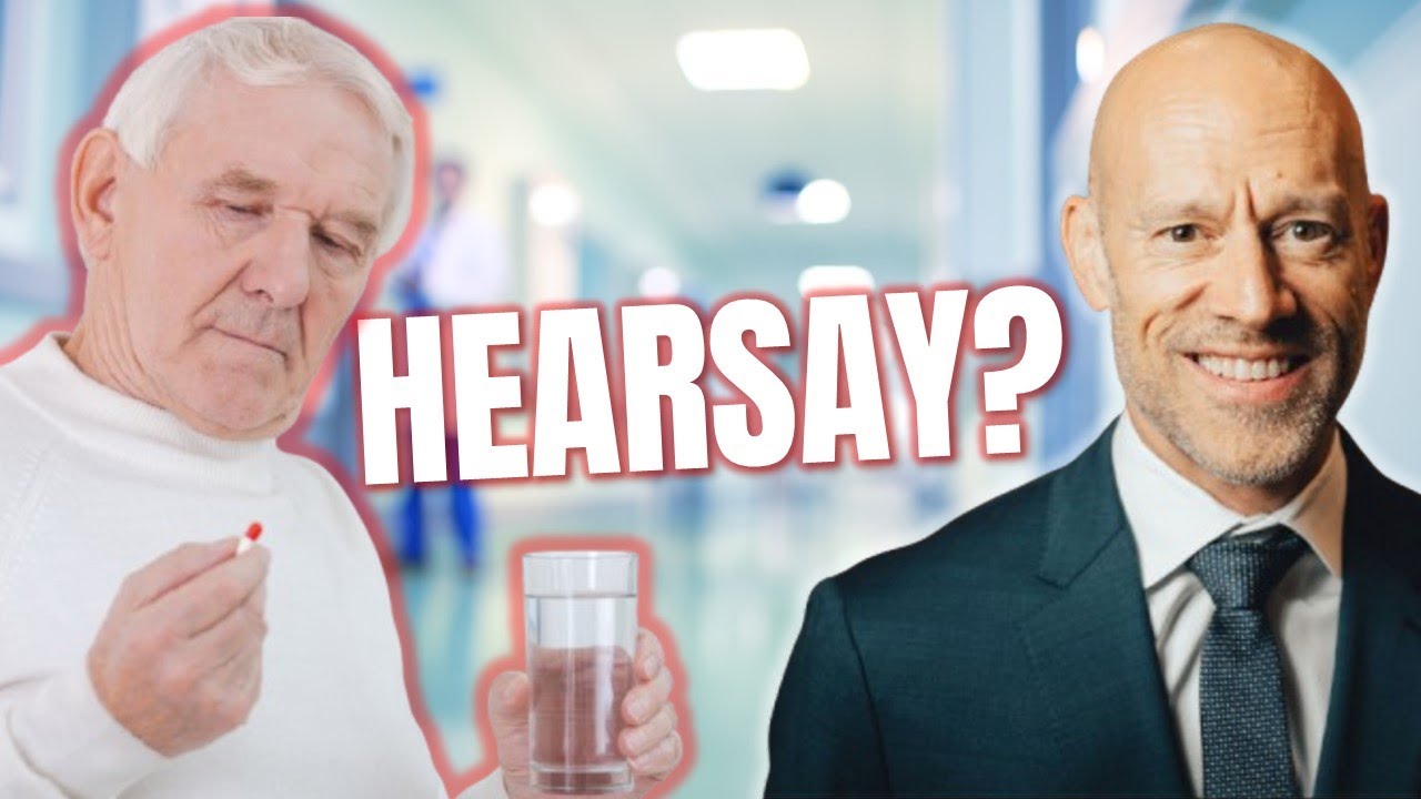 An Evidence Riddle: Person Takes Medicine .... Hearsay?