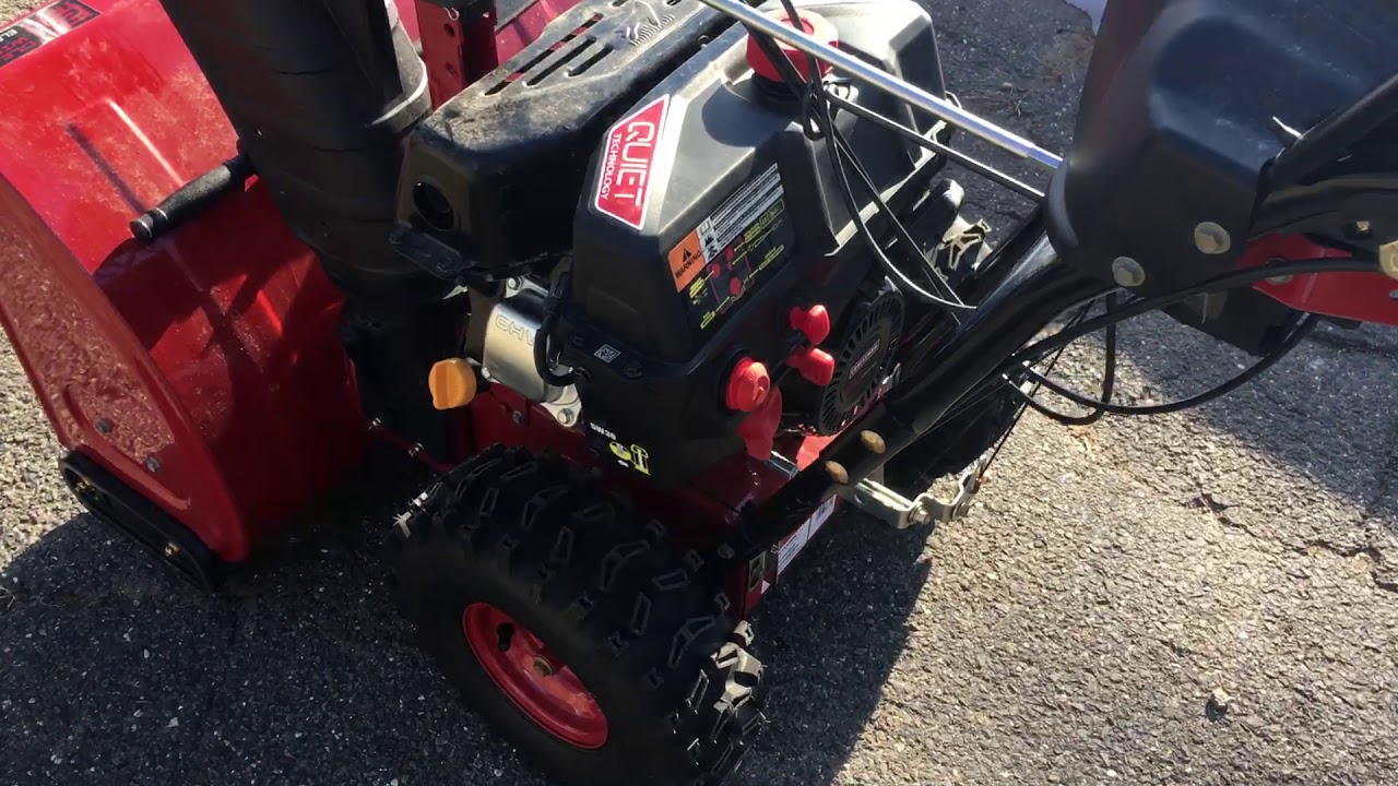 Craftsman Quiet technology Snow Blower clogged carb running good now!