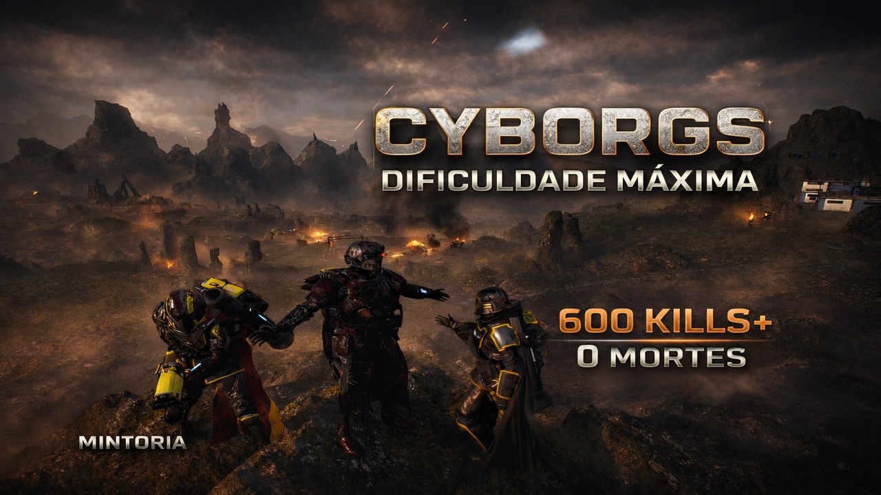 Helldivers 2 | 600+Eliminações e 0 Mortes vs Cyborgs em Mintoria  | Dificuldade Máxima.